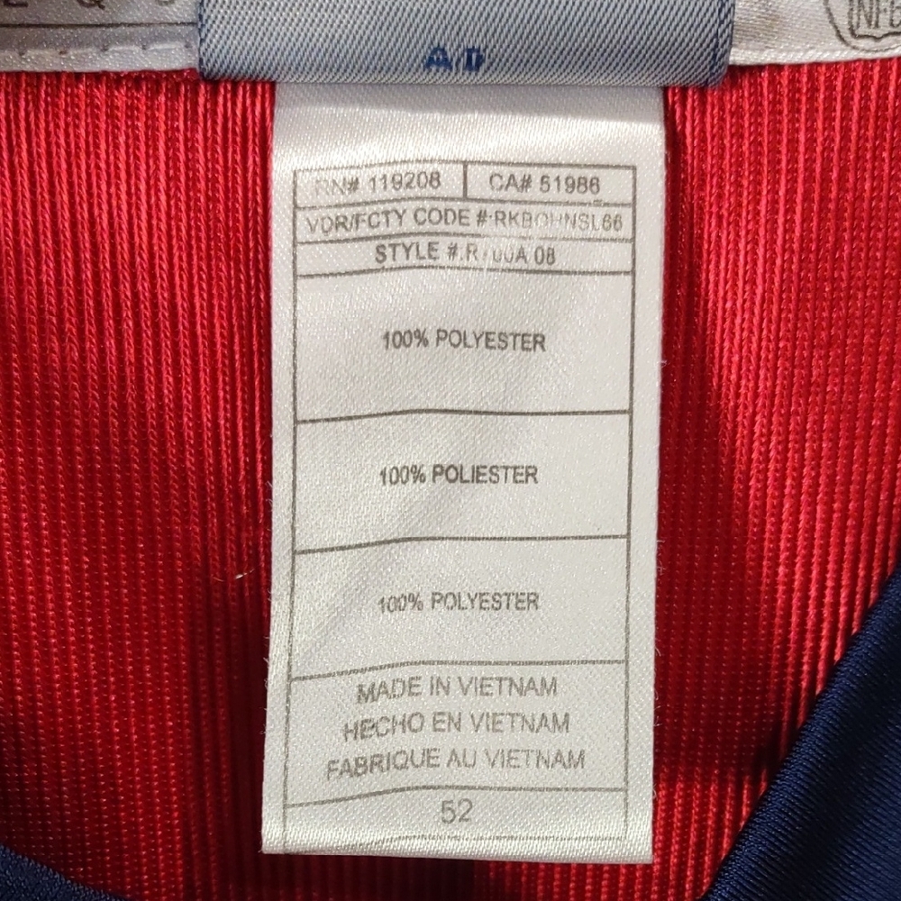 REEBOK NFL Red Texans Football Jersey - Picture 5 of 17